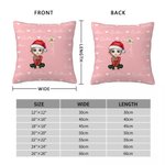 Personalisierte Cartoon Geburt Blume werfen Kissenbezug mit Liebe Herz Namen Multicolor Home Decor Geburtstag Weihnachten Geschenk für Familie Kinder