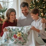 Personnalisé Aquarelle Fleur de naissance Bouquet Papillon Douce Couverture avec Nom Décoration Maison Anniversaire Famille Cadeau pour les Femmes