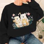 Personalized Cute Family Bear 100% Cotton T-shirt Baby Bodysuit Matching Outfit Mother’s Day Gift for New Mom Baby