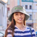 Personalised Multicolour Cotton Bucket Hat with Embroidered Name Beach Party Favor Outdoor Vacation Gift for Family Friends for Adult Toddler