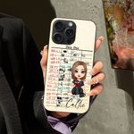 Spersonalizowane etui na telefon z imieniem i nazwiskiem na iPhone'a Urodziny Klub czytelniczy Prezent dla kobiet Miłośniczki książek