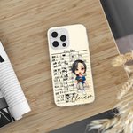 Spersonalizowane etui na telefon z imieniem i nazwiskiem na iPhone'a Urodziny Klub czytelniczy Prezent dla kobiet Miłośniczki książek