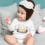 Personalized Cute Family Bear 100% Cotton T-shirt Baby Bodysuit Matching Outfit Mother’s Day Gift for New Mom Baby