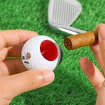 Spersonalizowany magnetyczny uchwyt na cygaro w kształcie piłki golfowej z imieniem na wózek golfowy Sportowy prezent urodzinowy dla golfistów Miłośnicy cygar