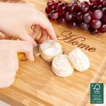 Personalized The Heart of Our Home FSC Bamboo Charcuterie Cutting Board with Juice Groove Ship from USA Housewarming Birthday Gift for Family