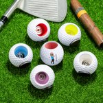 Spersonalizowany magnetyczny uchwyt na cygaro w kształcie piłki golfowej z imieniem na wózek golfowy Sportowy prezent urodzinowy dla golfistów Miłośnicy cygar