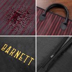 Personalised Portable Waterproof Leather Handle Suit Bag with Embroidered Name Travel Essentials Birthday Wedding Gift for Men