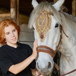 Frontalera Personalizada de Encaje Dorado con Piedra de Nacimiento Frontalera Ajustable Accesorios Medievales para Caballos Regalo Ecuestre de Cumpleaños para Amante de los Caballos Jinete de Doma Clá