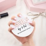 Miroir Personnalisé Lettre Acrylique Nailfie Disk Display Plate with Name Beauty Salon Social Media Photo Props Cadeau pour Manucure Nail Artist