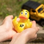 Personalised 3D Print Double Middle Finger Duck with Text Tabletop Decoration Funny Jeep Accessory White Elephant Gift for Friend Colleague