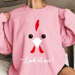 Personalized Cute Bear Cat Rabbit Animal Face and Tail Multicolor Adult Kid Sweatshirt with Text Birthday Holiday Gift for Family