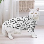 Personalizado multicolor lindo pata impresión suave perro gato camisa con nombre fiesta de disfraces regalo de cumpleaños para los dueños de mascotas