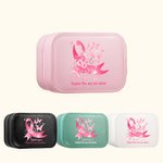 Personalised You Are Not Alone Pink Ribbon Leather Name Jewellery Box with Adjustable LED Makeup Mirror Birthday Gift for Breast Cancer Patient