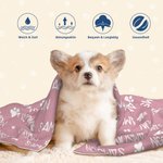 Personalisierte Niedliche Pfotenabdruck Kuscheldecke mit Haustiernamen für Auto Sofa Geburtstag Weihnachten Geschenk für Katzen- und Hundeliebhaber