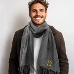 Bufanda personalizada de cachemira sintética con bordado floral inicial y nombre regalo de cumpleaños invierno para familia y amigo