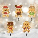 Gepersonaliseerde Peperkoek Man Voedsel-grade snoep Cookie Biscuit opslag Tin met deksel en 1-12 Namen Kerst Festival Party Favors Gift voor kinderen familie