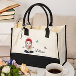 Personalisierte Cartoon-Figur Tragetasche mit Namen und wasserfester Innenausstattung Geburtstag Muttertag Geschenk für Damen