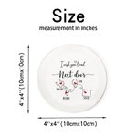 Personalised Long Distance State to State Map Ceramic Trinket Jewellery Dish with 2-4 Names Christmas Moving Away Gift for Women