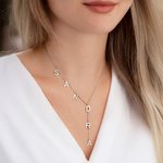 Henkilökohtainen Dainty Lariat Y kaulakoru 3-9 nimikirjaimet Äitienpäivä Syntymäpäivä Joululahja naisille