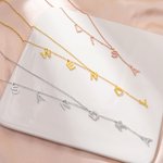 Henkilökohtainen Dainty Lariat Y kaulakoru 3-9 nimikirjaimet Äitienpäivä Syntymäpäivä Joululahja naisille