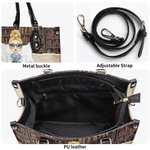 Borsa tote personalizzata con nome e personaggio cartone animato Just A Girl Who Loves Books regalo per compleanno e giorno della lettura per donne