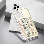Personalizzato Retro Library Date Due Card Nero o trasparente Custodia per iPhone Regali di Natale per gli amanti dei libri