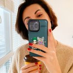 Personalisierte Cartoon Girl Glitter Bow Weihnachtsbaum Leder Flip Wallet Handyhülle mit Kartenhalter und RFID-Blockierung Geschenk für Familie Freund