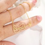Personalised Dainty Hollow Violin Pendant Necklace with Name Music Jewellery Birthday Anniversary Gift for Violinist Violin Lovers