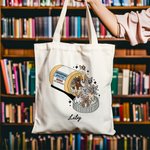 Henkilökohtainen Söpö Koira Kissa Lääketiede Pullo Canvas Kangas Kangaskassi nimi Syntymäpäivälahja lemmikkieläinten ystäville
