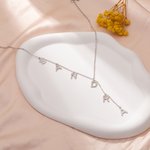 Henkilökohtainen Dainty Lariat Y kaulakoru 3-9 nimikirjaimet Äitienpäivä Syntymäpäivä Joululahja naisille