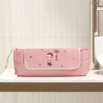 Personalized Cartoon Character Birth Flower Portable Heating Rod Storage Bag with Name  Christmas Travel Accessories Gift for Women