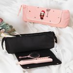 Personalized Cartoon Character Birth Flower Portable Heating Rod Storage Bag with Name  Christmas Travel Accessories Gift for Women