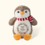 Personalised First Merry Christmas Penguin Plushies Gift