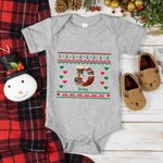 Personalizzato carino Natale maglia maglione animale bambino Bodysuit Kid T-shirt Felpa con iniziale e nome regalo di Natale per ragazzi ragazze