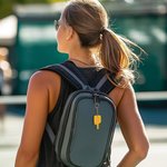 Gepersonaliseerde Leuke Pickleball Peddel Acryl Keychain met initiaal verjaardag jubileum cadeau voor Pickleball liefhebber