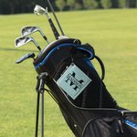 Gepersonaliseerde lederen absorberen water golf handdoek met golf tees intrekbare clip draagbare accessoires verjaardagscadeau voor golfliefhebbers