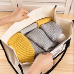 Bolsa de lona de ganchillo personalizada con nombre y forro impermeable Regalo de cumpleaños para los amantes de la costura