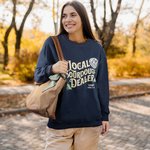 Personalised Local Sourdough Dealer Bread Crewneck T-shirt Sweatshirt with Text Bakery Gift for Baking Lovers