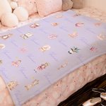 Personalized Childlike Nutcracker Fairy Ballet Girl Baby Security Blanket with Name and Dotted Backing Birthday Baby Shower Gift for Newborns