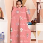 Couverture personnalisée Casse-Noisette Pain d'épices avec nom Cadeau d'anniversaire de Noël pour enfants Filles