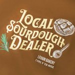 Personalised Local Sourdough Dealer Bread Crewneck T-shirt Sweatshirt with Text Bakery Gift for Baking Lovers