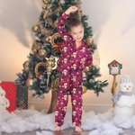 Gepersonaliseerd Cartoon Gezicht Foto Lange Mouw Shirt Koordbroek Bijpassende Pyjama Set Grappig Verjaardag Kerstcadeau voor Familie Kinderen