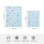 Personalized Childlike Nutcracker Fairy Ballet Girl Baby Security Blanket with Name and Dotted Backing Birthday Baby Shower Gift for Newborns