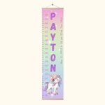 Personalized Fantasy Unicorn Height Growth Chart with Name Nursery Baby Room Decor Birthday Baptism Gift for Baby Kid