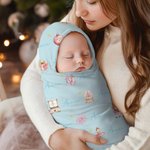 Personalized Childlike Nutcracker Fairy Ballet Girl Baby Security Blanket with Name and Dotted Backing Birthday Baby Shower Gift for Newborns