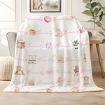 Couverture personnalisée Casse-Noisette Pain d'épices avec nom Cadeau d'anniversaire de Noël pour enfants Filles