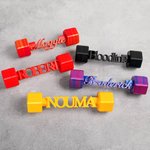Brighten Your Space Lift Your Spirit - Personalized 3D Printing Name Dumbbell Desk Decor