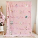 Couverture personnalisée Casse-Noisette Pain d'épices avec nom Cadeau d'anniversaire de Noël pour enfants Filles