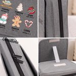 Personalised God Says I Am Redeemed Loved Portable Bible Storage Bag with Pen Slot and Zipper Bible Reading Christmas Birthday Gift for Christians