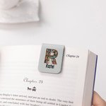 Marque-page magnétique en cuir PU avec nom Cadeau d'anniversaire et de Noël pour les amoureux des livres
